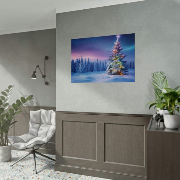 92409-319.jpg Christmas Tree Outside Poster