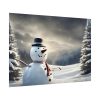 92409-322.jpg Christmas Landscape Snowman Poster