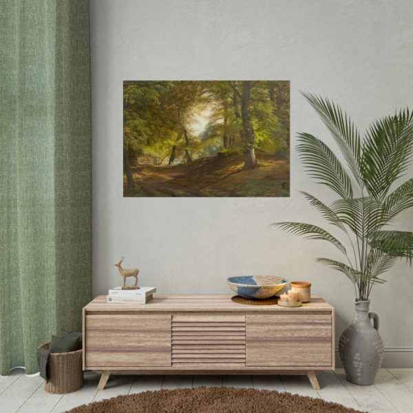92409-33.jpg The Interior of a Forest by Godtfred Rump Poster