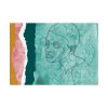 Abstract Black Woman Face Poster