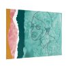 Abstract Black Woman Face Poster
