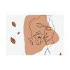 92409-385.jpg Abstract Shape With Autumn Leaves Poster