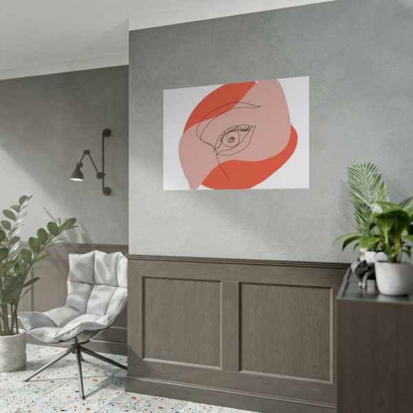 92409-409.jpg Abstract Line Art Eye Poster