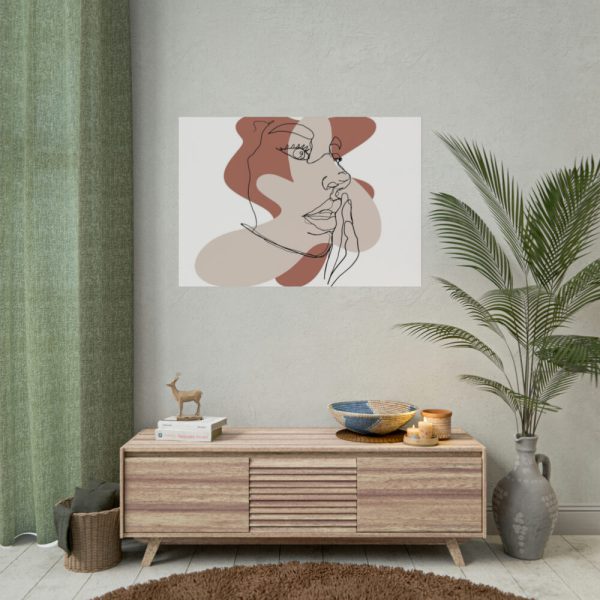 92409-433.jpg Abstract Woman's Face Poster