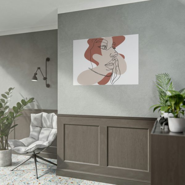 92409-434.jpg Abstract Woman's Face Poster