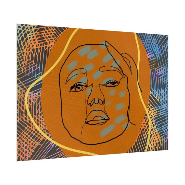 92409-442.jpg Abstract Minimalist Face Poster