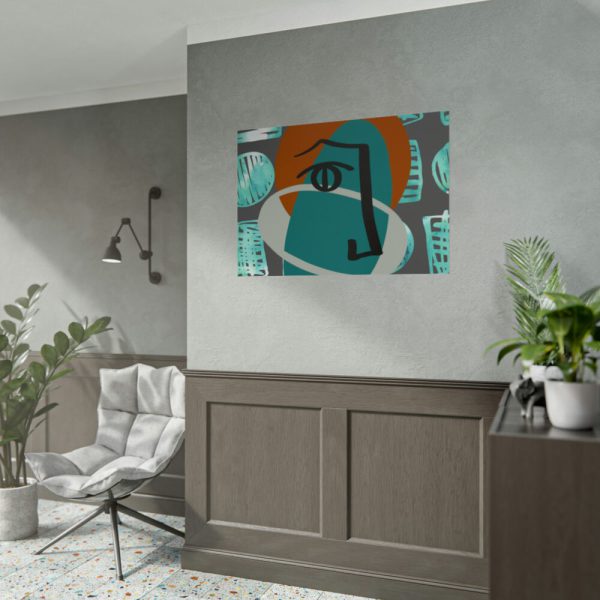 92409-449.jpg Picasso Style Face Poster