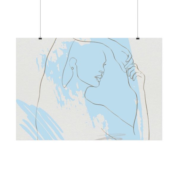 92409-456.jpg One Line Drawing Of a Lady Poster