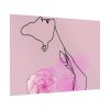 92409-462.jpg Pink Woman Abstract Line Drawing Poster