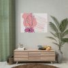 92409-468.jpg Pink Abstract Shapes and a Pink Poster