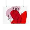 92409-516.jpg Featuring Shapes and Line Art of a Woman Poster