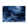 Moon in Mountains Poster