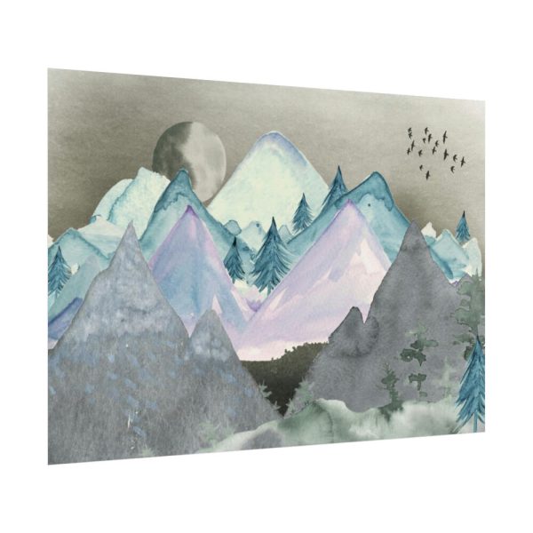 92409-562.jpg Mountain Landscape Watercolor Poster