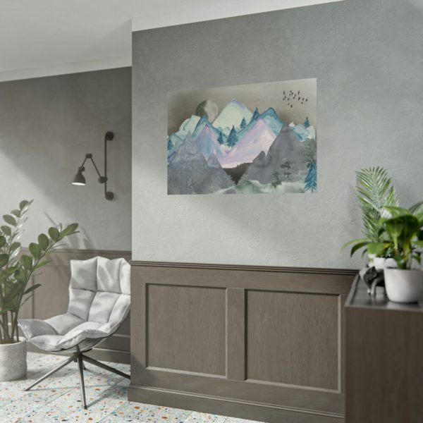 92409-564.jpg Mountain Landscape Watercolor Poster