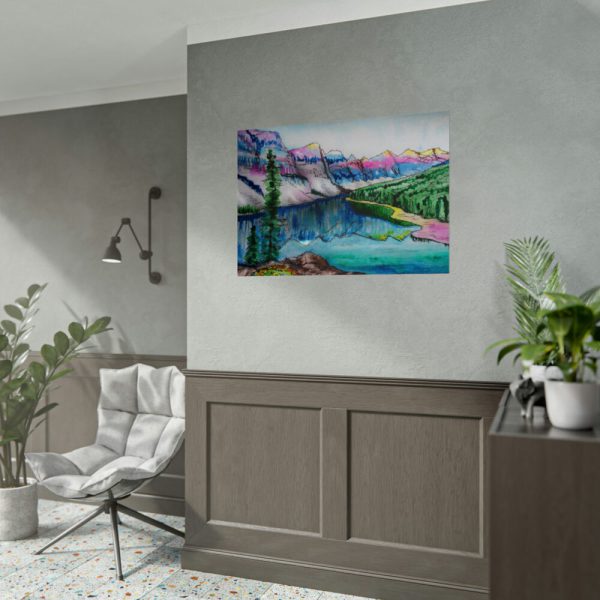 92409-614.jpg Lake and Mountains Poster