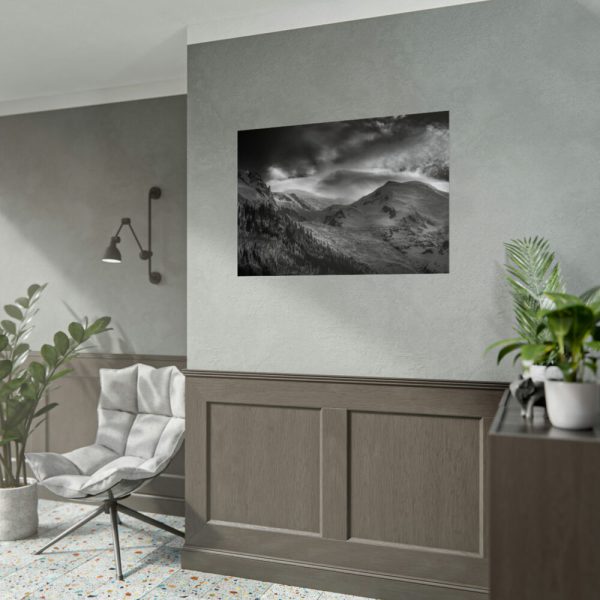 92409-624.jpg Mountain in Black and White Poster
