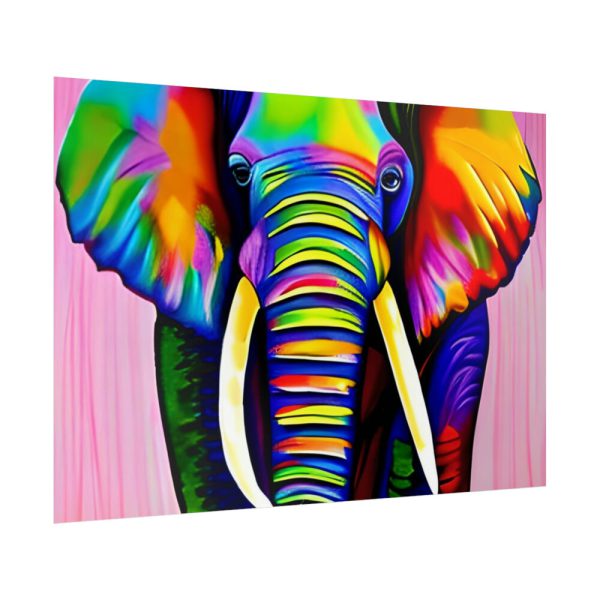 92409-642.jpg Rainbow Colored Elephant I Poster