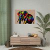 Rainbow Colored Elephant II Poster