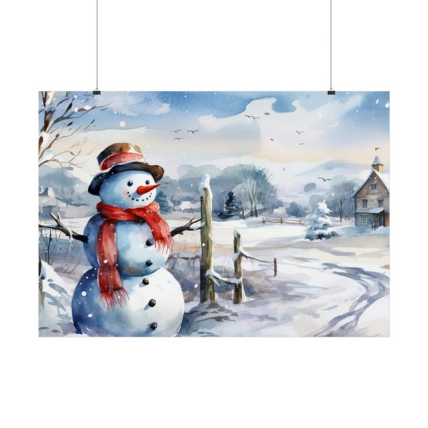 92409-666.jpg Vintage Snowman Art Poster