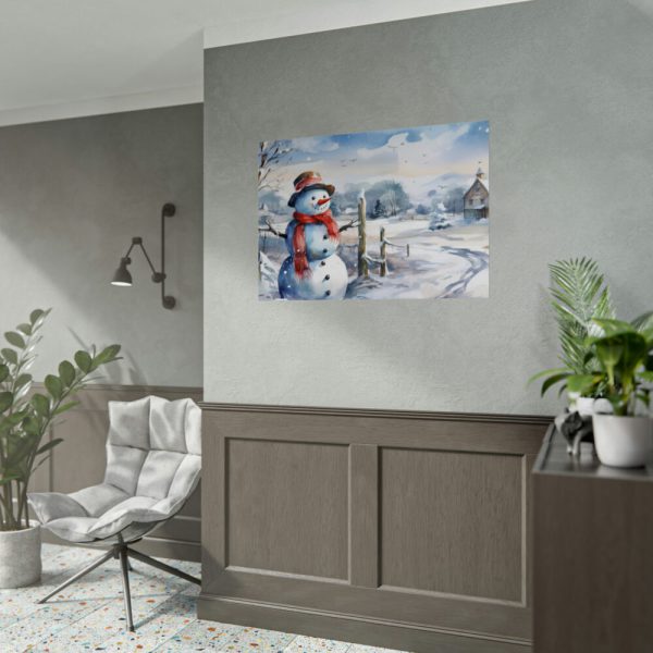 92409-669.jpg Vintage Snowman Art Poster