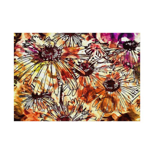 Abstract Flowers Poster
