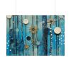 92409-686.jpg Geometric Abstract Blue Painting Poster