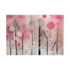 92409-690.jpg Whimsical Pink Winter Forest Art Poster