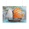 92409-696.jpg Traditional Chinese Sailing Ship Poster