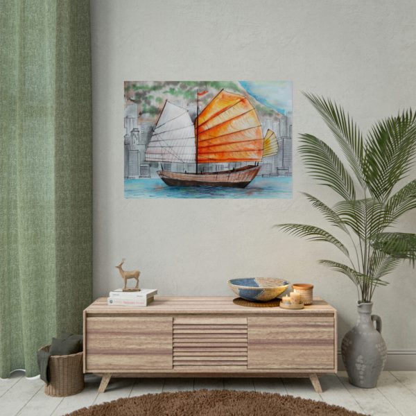 92409-698.jpg Traditional Chinese Sailing Ship Poster