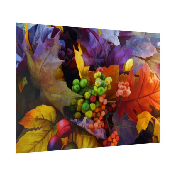 92409-702.jpg Autumn Leaves, Berries, Acorns Poster