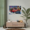 92409-713.jpg Vintage Pickup Truck Christmas I Poster