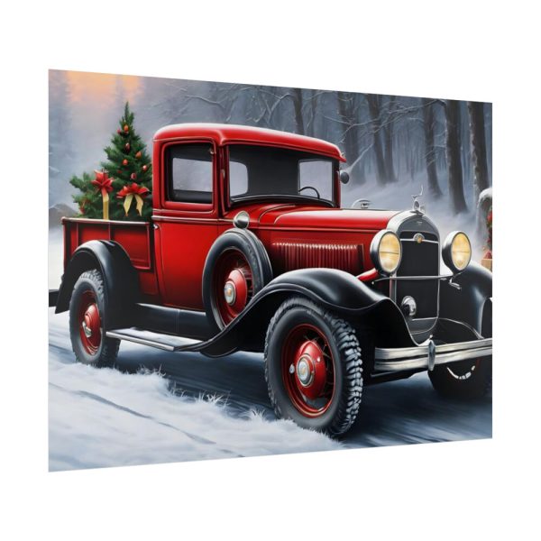 92409-717.jpg Vintage Pickup Truck Christmas II Poster