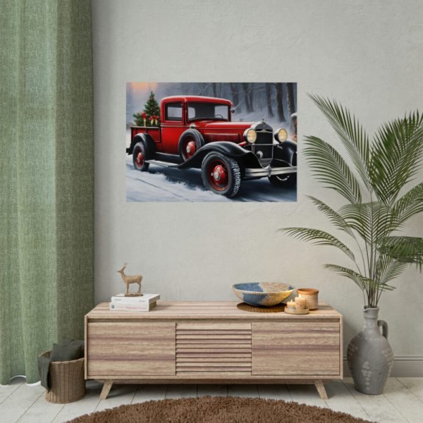 92409-718.jpg Vintage Pickup Truck Christmas II Poster
