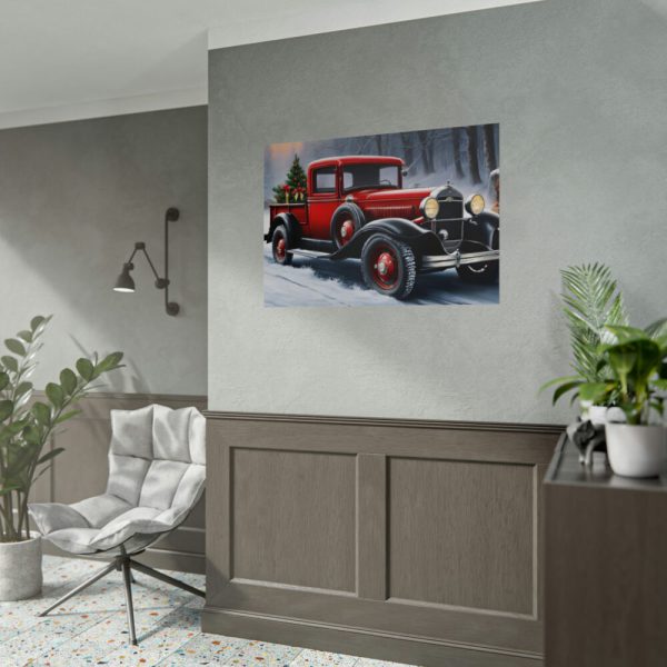 92409-719.jpg Vintage Pickup Truck Christmas II Poster
