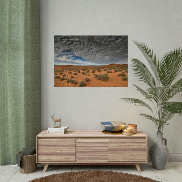 92409-73.jpg Clouds Drift over the Arizona Desert Poster