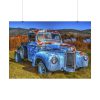 92409-736.jpg Vintage Blue Pickup Truck Poster
