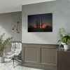 Saguaro Cacti at Sunset in the Arizona Desert Poster