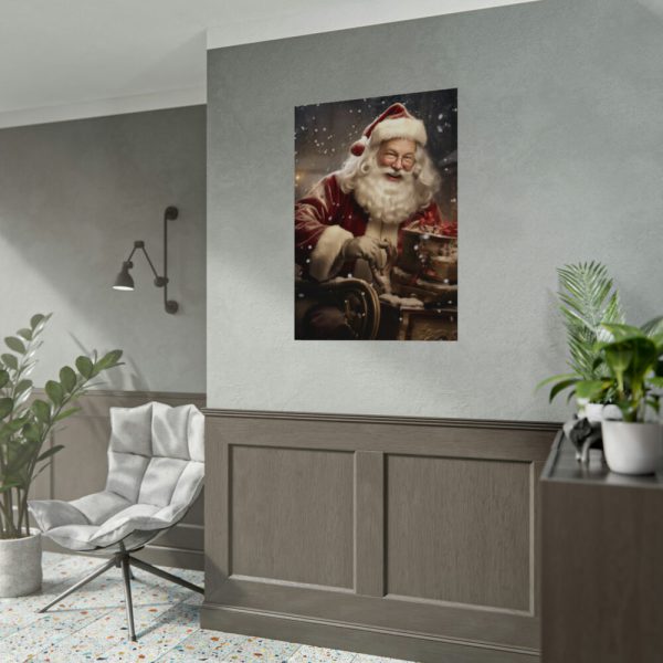 92410-104.jpg Santa Claus On A Sleigh Poster