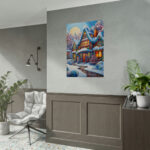 Christmas House Fantasy Art Poster - Image 5