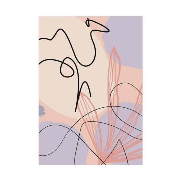 Minimal Drawing of a Camel Poster