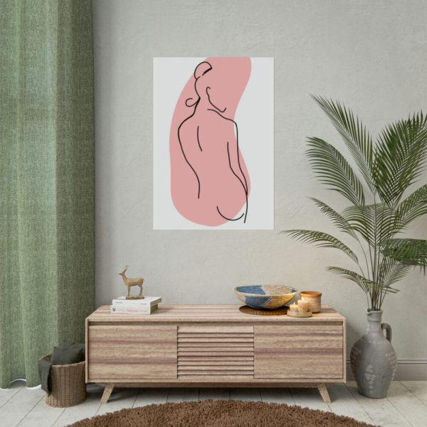 92410-148.jpg Modern Art Abstract Of A Lady Poster