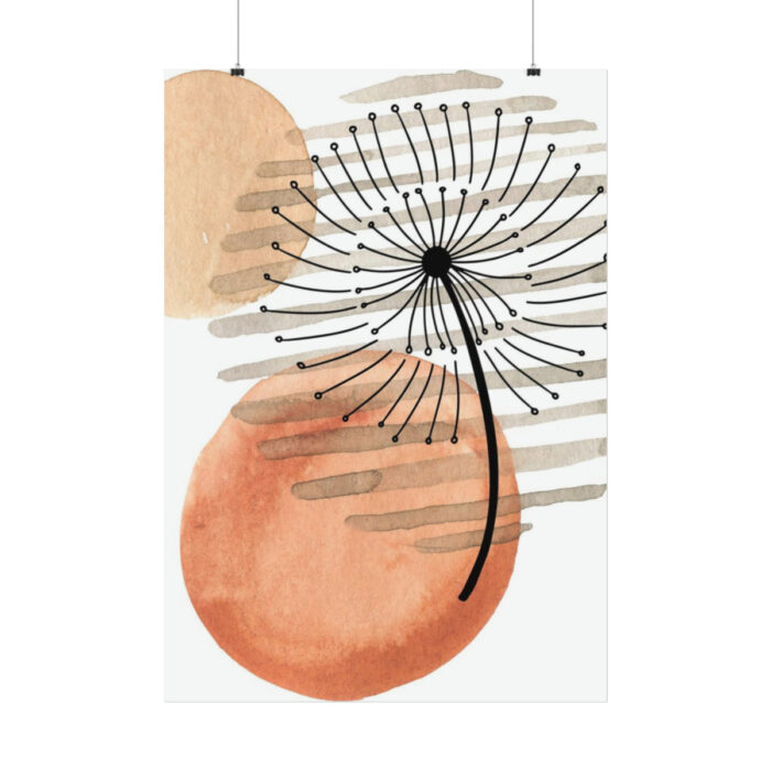 Abstract Dandelion Illustration Poster - Image 2