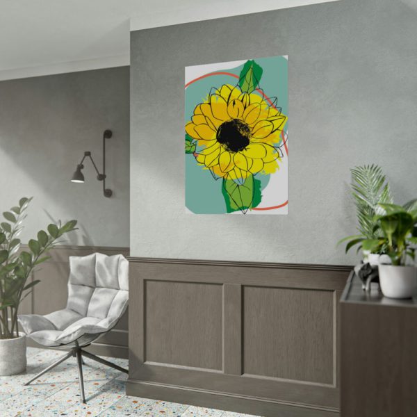 92410-164.jpg Sunflower Abstract Poster