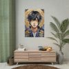 92410-168.jpg Boy Drawn In Watercolor Poster