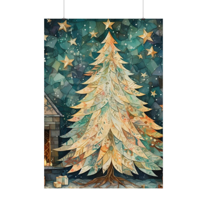 Impressionist Christmas Tree Poster - Image 2