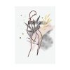 92410-220.jpg Plant Composition and a Pink and Black Line Art Poster