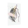 92410-232.jpg Pink and Black Line Art Overlay of a Woman Poster