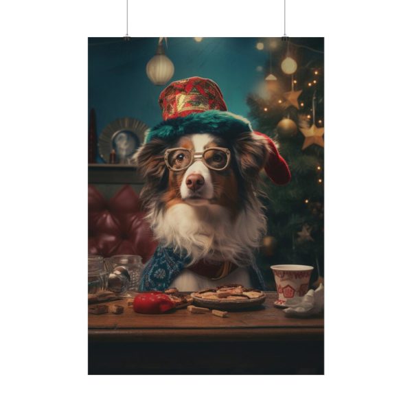 92410-256.jpg Funny Christmas Dog Poster