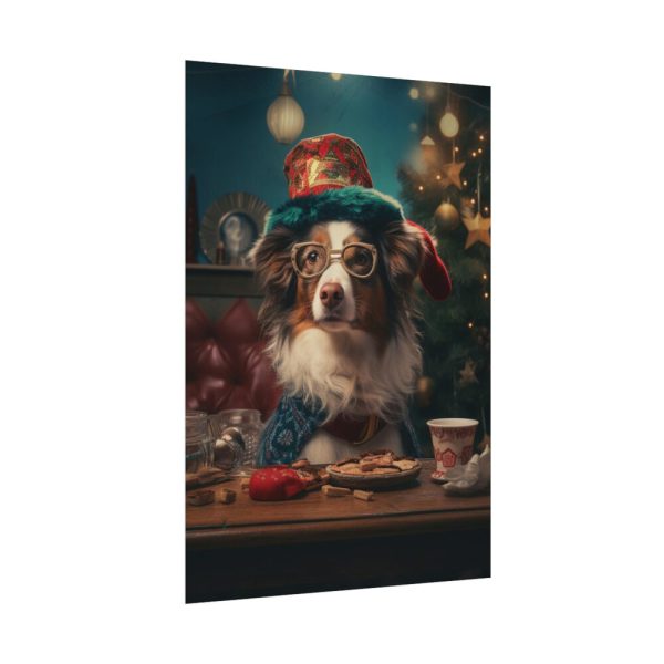 92410-257.jpg Funny Christmas Dog Poster
