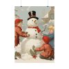 92410-261.jpg Vintage Children Building A Snowman Poster